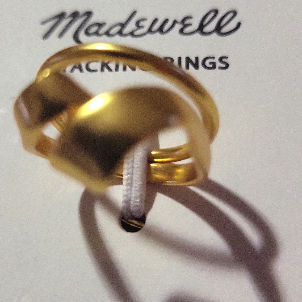 Madewell Gold Stacking Rings - Picture 2 of 3